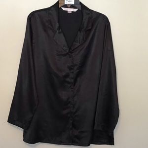 Victoria's Secret Intimates & Sleepwear | Victorias Secret Black After Hours Satin Pajamas 